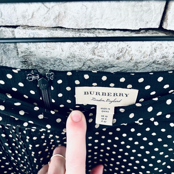 BURBERRY Silk Midi Length Skirt Size M | US 8 - Picture 9 of 15